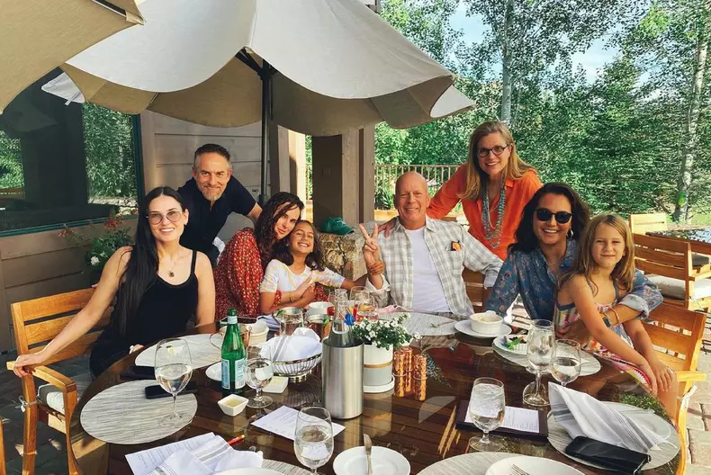 Bruce Willis Demi Moore Emma Heming