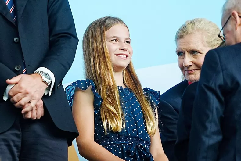Princess Charlotte in the stands during the UEFA Women's Euro 2025 final at St. Jakob-Park in Basel, Switzerland. Picture date: Sunday July 27, 2025.