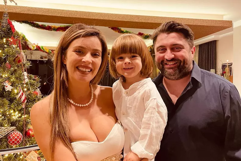 Diana Dumitrescu și familia
