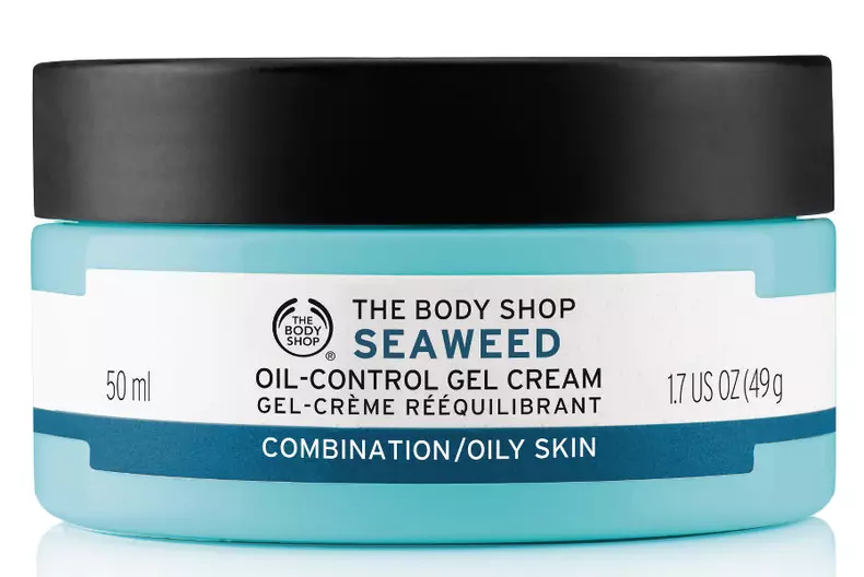 Gel-cremă hidratant matifiant, The Body Shop, Seaweed Oil Control Gel Cream, 49 lei