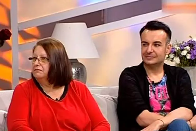 Răzvan Ciobanu și mama sa
