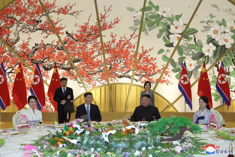 Chinese President Xi Jinping visits Pyongyang