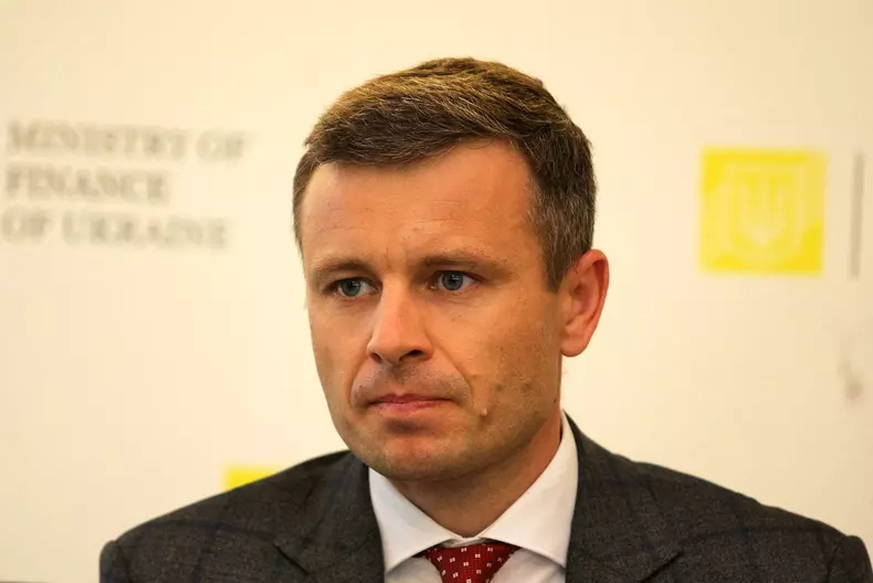 Finance Minister Serhii Marchenko presents Draft State Budget for 2021, Kyiv, Ukraine - 14 Sep 2020