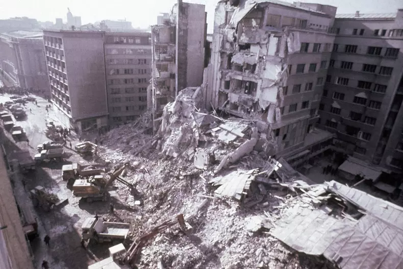 Romania Bucharest Earthquake