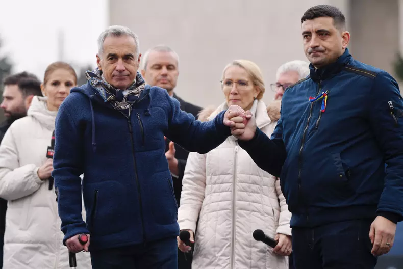 BUCURESTI - PROTEST - ALIANTA PENTRU UNIREA ROMANILOR - 1 MARTIE