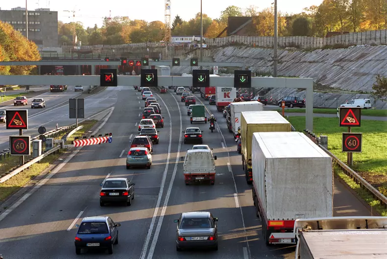 TRUCKS ON GERMANY’S AUTOBAHN