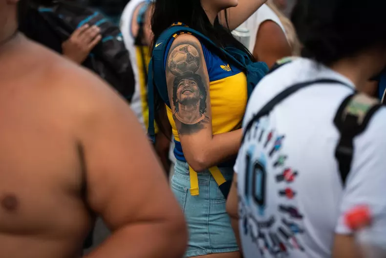 Mobilization demanding Justice for the death of Maradona in Buenos Aires, Argentina - 10 Mar 2021