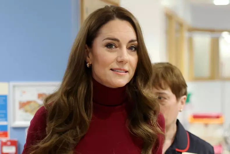 Kate Middleton at The Royal Marsden Hospital in London