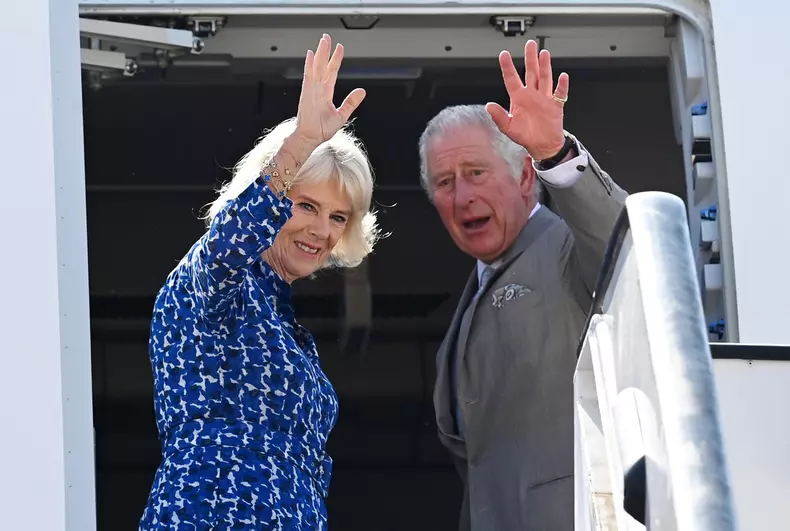 Prince Charles and Camilla Duchess of Cornwall depart Queen Alia International Airport, Amman, Jordan - 18 Nov 2021