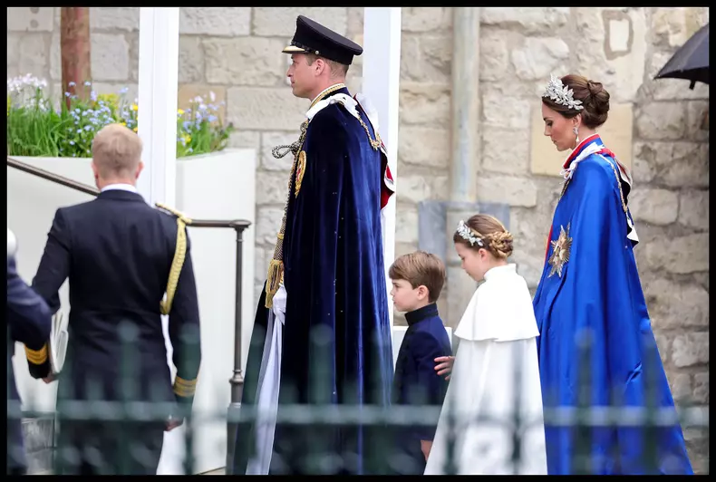 Prințul și Prințesa de Wales la încoronare
