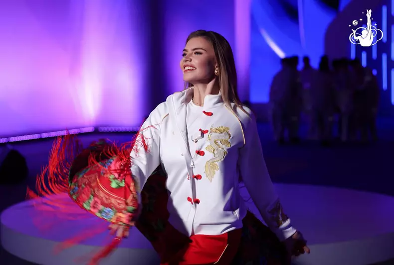 Alina Kabaeva dances in Beijing, China