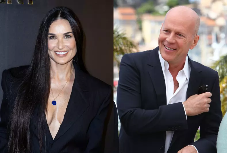 Demi Moore și Bruce Willis, reuniune de familie