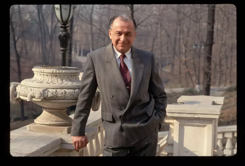 Romanian President Ion Iliescu