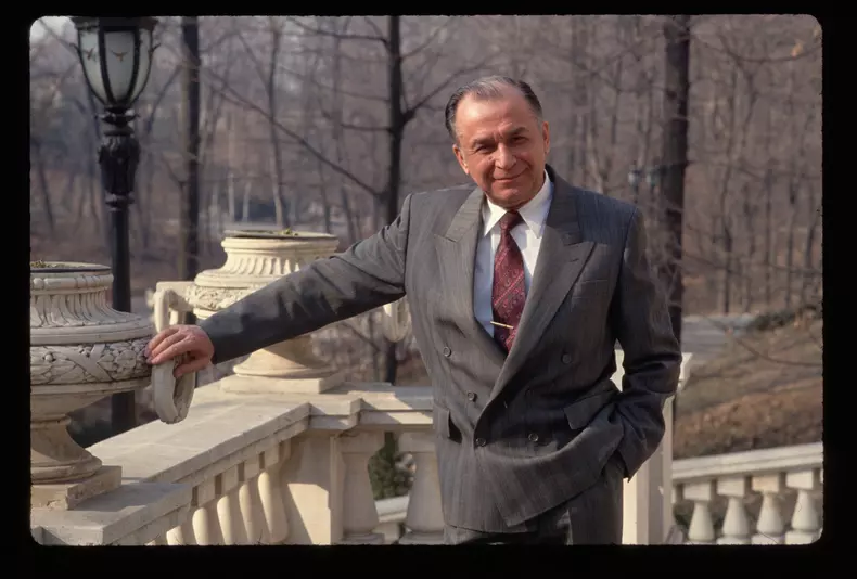 Romanian President Ion Iliescu