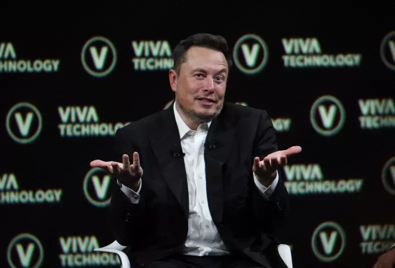 Elon Musk At The Viva Technology 2023 Fair - Paris, France - 16 Jun 2023