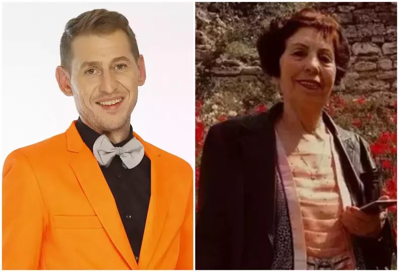 Mircea Solcanu si mama lui