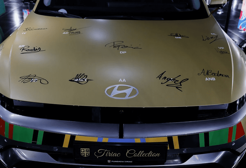 Maşina primită de medaliaţii cu aur