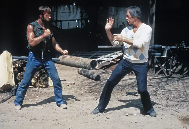 "Lone Wolf McQuade"Chuck Norris, David Carradine© 1983 Orion** I.V.