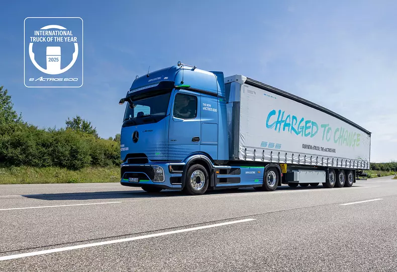 Mercedes-Benz eActros 600 ist “International Truck of the Year 2025″Mercedes-Benz eActros 600 is “International Truck of the Year 2025”