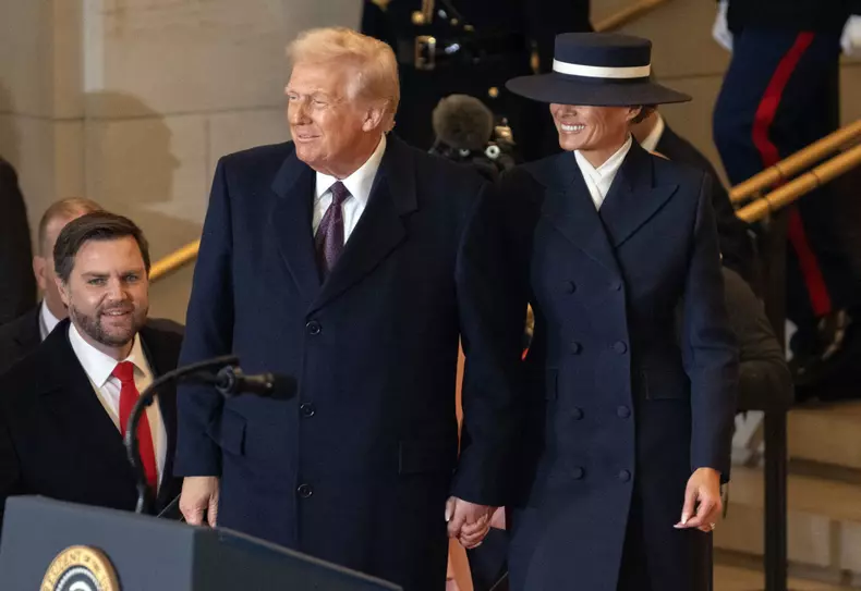 First Lady Melania Trump At Presidential Inauguration - USA
