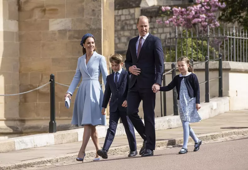 The Royal Family attend the Easter Mattins Service, St. George's Chapel, Windsor Castle, UK - 17 Apr 2022