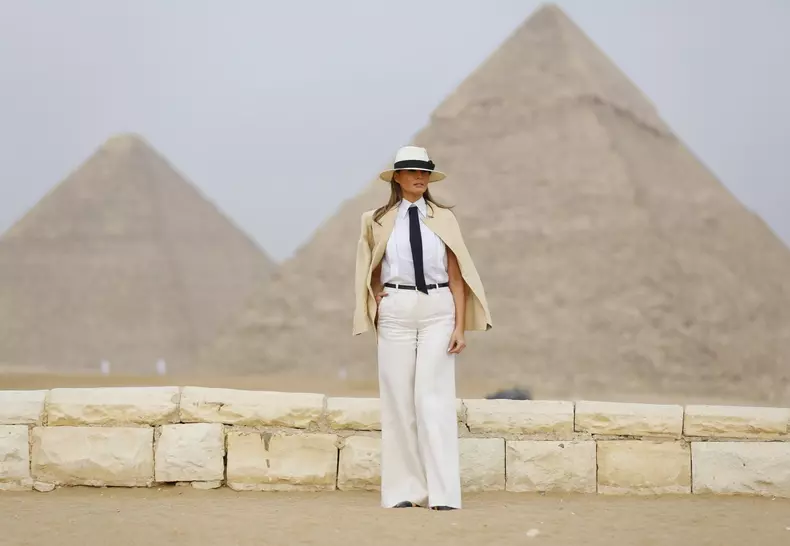 Melania Trump, apariție de senzație în Egipt