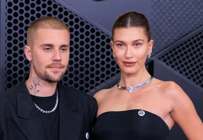 justin bieber și hailey bieber grammy 2026 (2)