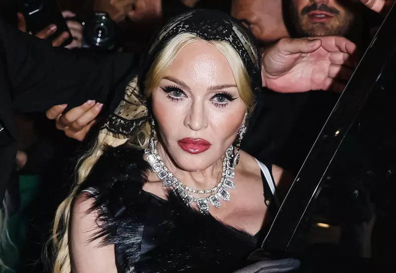 MFW - Madonna At Dolce & Gabbana