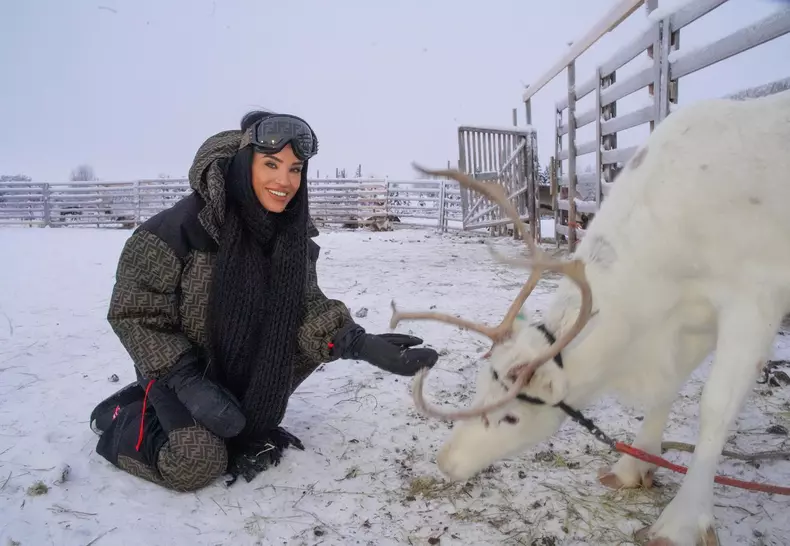 Adelina in Laponia de Craciun
