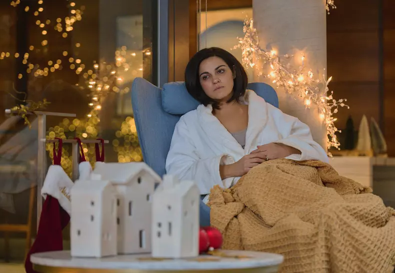 Triada 1. Maite Perroni in Triada Temporada 1. Cr Mayra Ortiz/Netflix © 2022