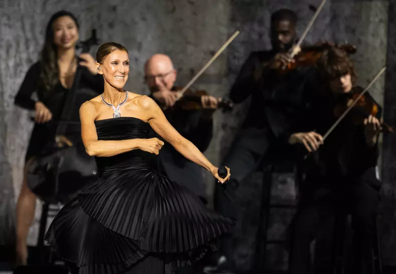 Celine Dion Performs At Paris La Defense Arena