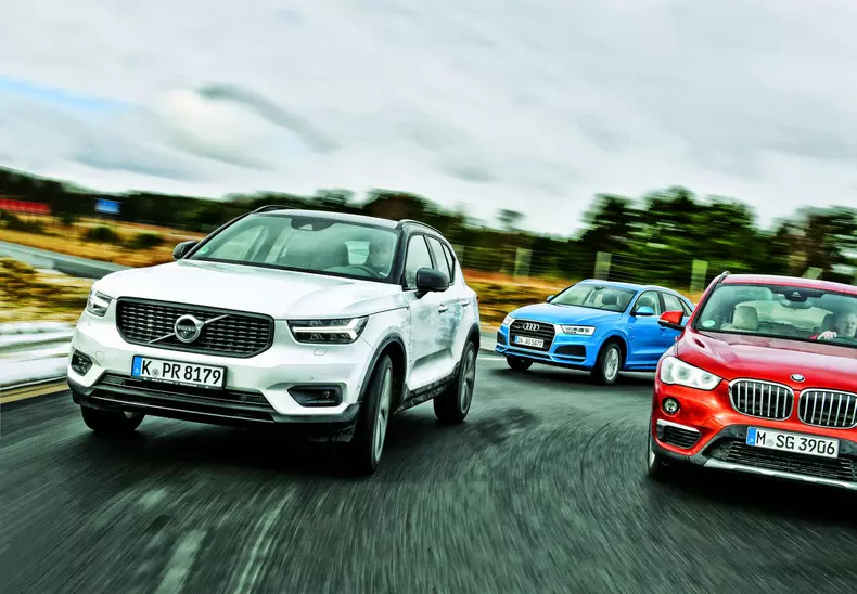Vergleich BMW X1, Audi Q3, Volvo XC40