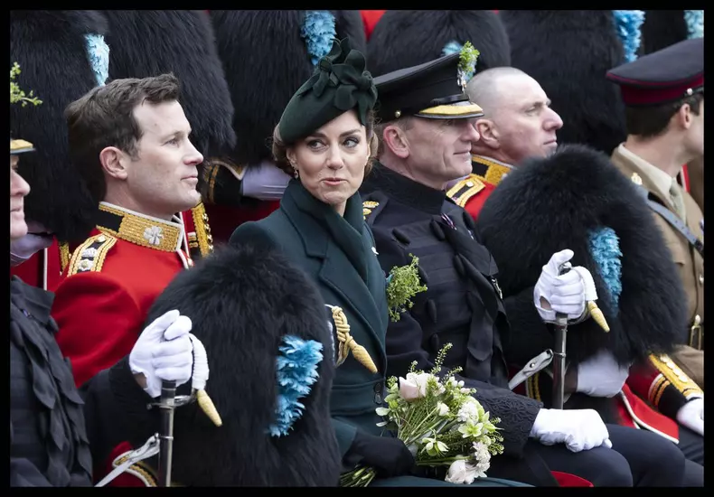 Kate Middleton at the Irish Guard's St.Patrick's Day Parade