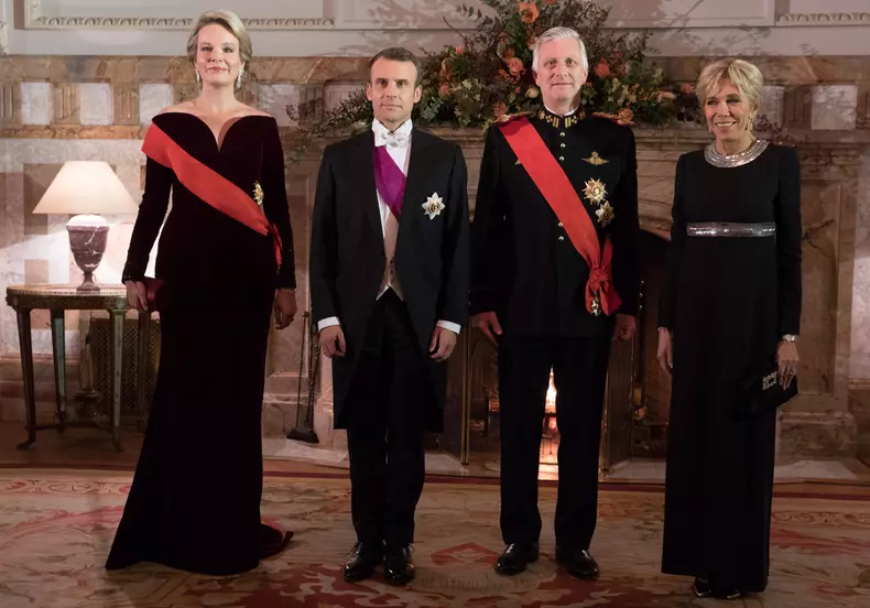 Brigitte Macron, o apariție elegantă