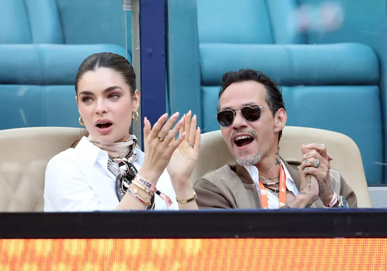 Singer Marc Anthony Attends Miami Open 2025