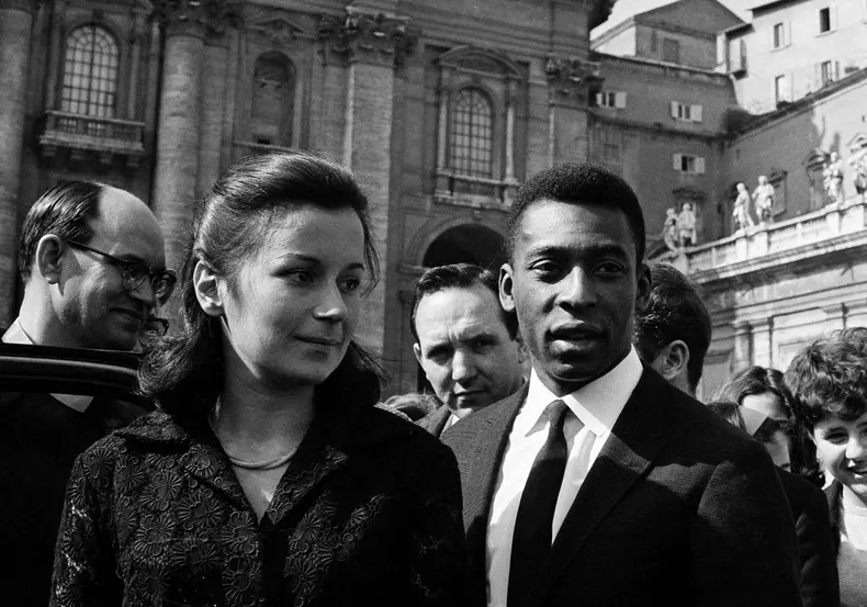 PELE and Rosemarie Arantes do Nascimento