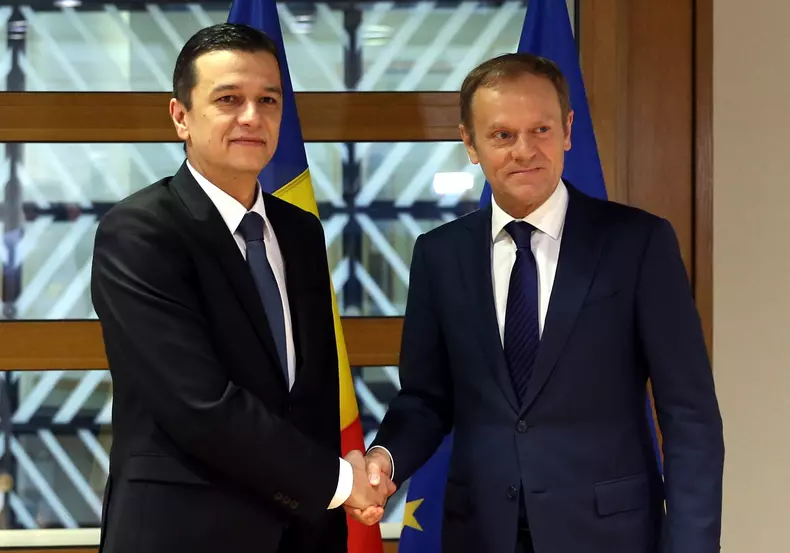 Prime Minister of Romania Sorin Grindeanu in Brussels