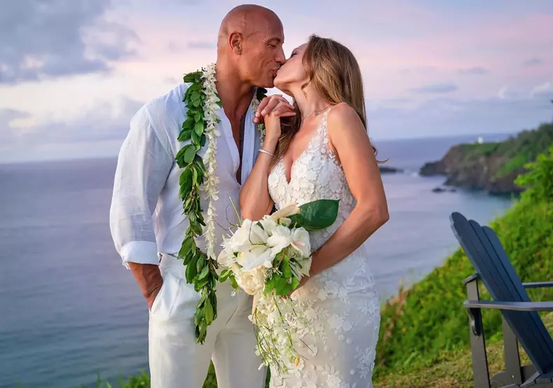 Dwayne și soția lui