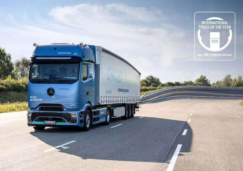 Mercedes-Benz eActros 600 ist “International Truck of the Year 2025″Mercedes-Benz eActros 600 is “International Truck of the Year 2025”