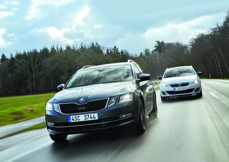Skoda Octavia Combi vs Peugeot 308 SW