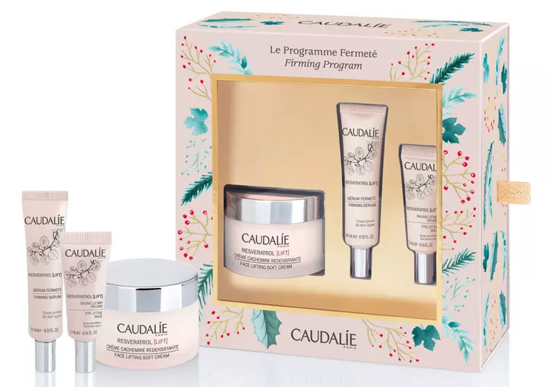 Set pentru fermitatea pielii, cremă de față, de ochi, ser, Caudalie, Resveratrol Lift, 186,69 lei, disponibil în farmaciile Help Net