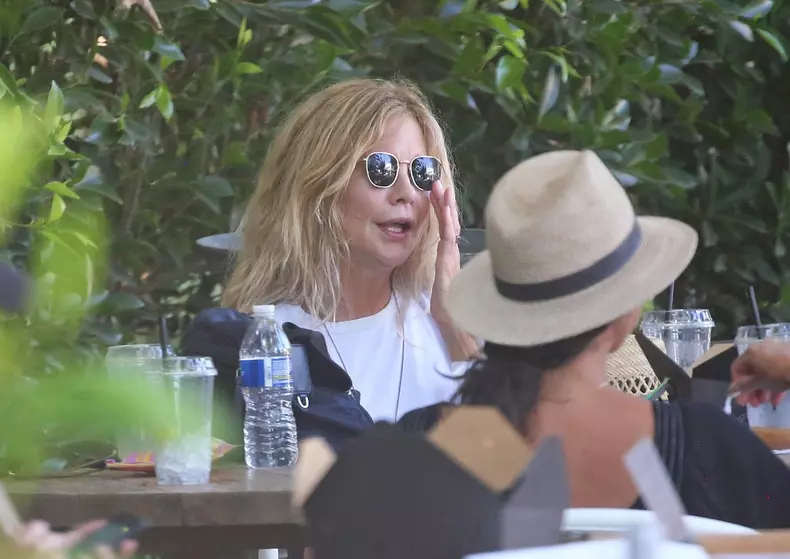 *EXCLUSIVE* Meg Ryan has lunch with friends in Montecito after purchasing a $5.2 Million mansion minutes from Harry and Meghan's palatial estate