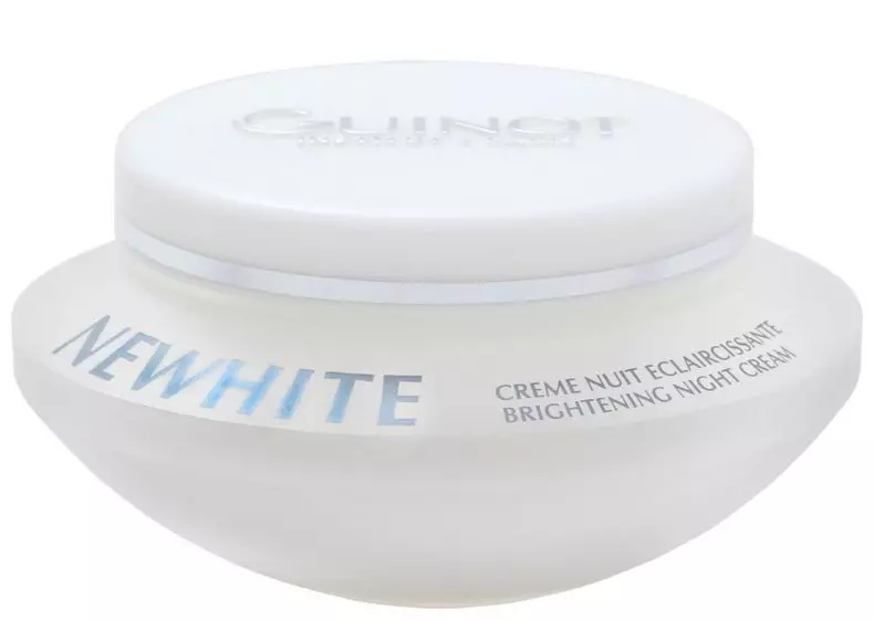 Cremă de noapte anti-pete și luminozitate, Guinot, New White Brightening Night Cream, 384 lei
