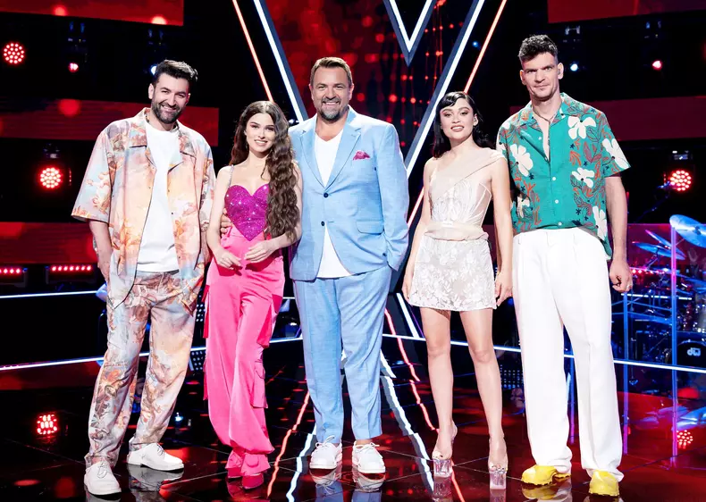 Antrenorii Vocea României - Smiley, Theo Rose & Horia Brenciu, Irina Rimes, Tudor Chirilă 1