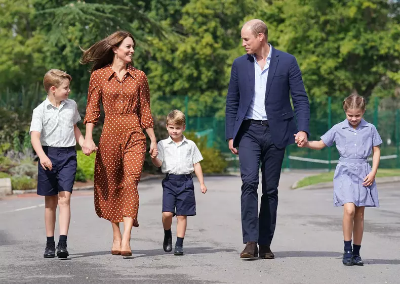 Royals first day at Lambrook School, Ascot, UK - 07 Sep 2022