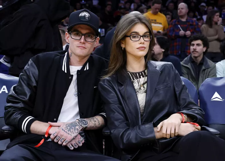 Celebrities At The Los Angeles Lakers Game