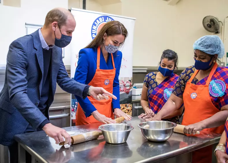 *NO UK* Duke And Duchess Of Cambridge Visit Cafe Kitchen At The Palace Of Holyroodhouse In Edinburgh
