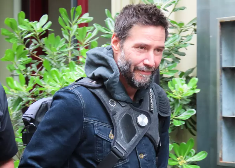 Exclu - Keanu Reeves Arrives At His Concert - Paris