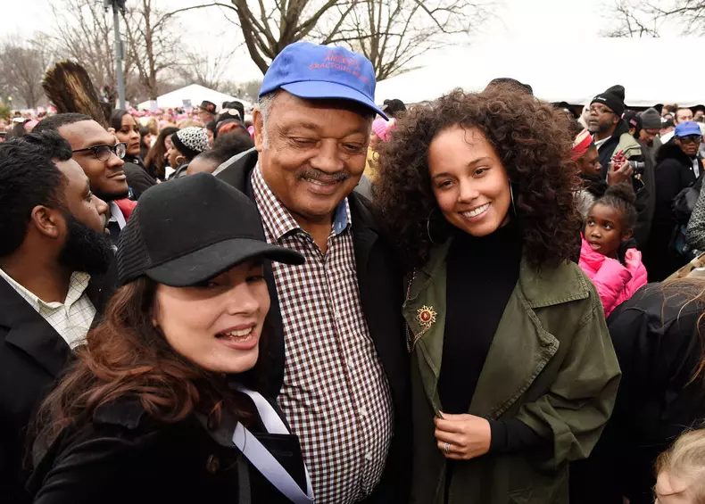 Fran Drescher, Rev. Jesse Jackson, Alicia Keys