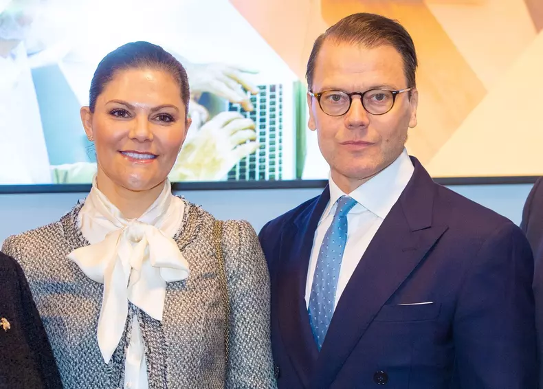 Prinţesa moştenitoare Victoria a Suediei şi soţul ei, prinţul Daniel